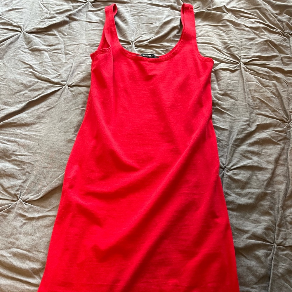 Short tight fitted red dress